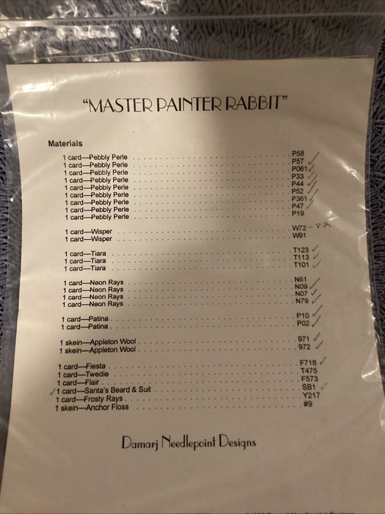 Vintage Master Painter Rabbit Design