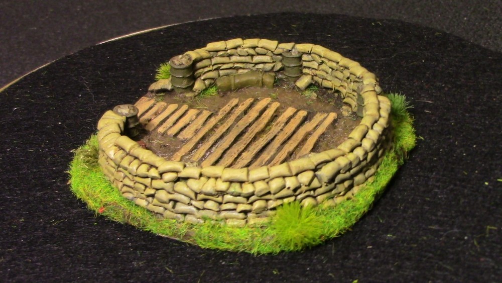 🔥 15mm Pro-Painted Baueda WW2 Mortar Pit