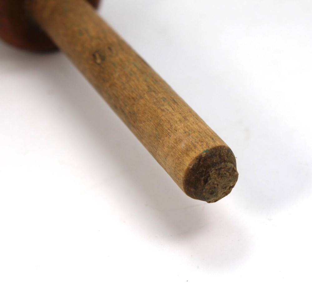 Vintage Antique MUZZLELOADER BALL STARTER - ALL Wood TWO SIDED Beautiful Tool