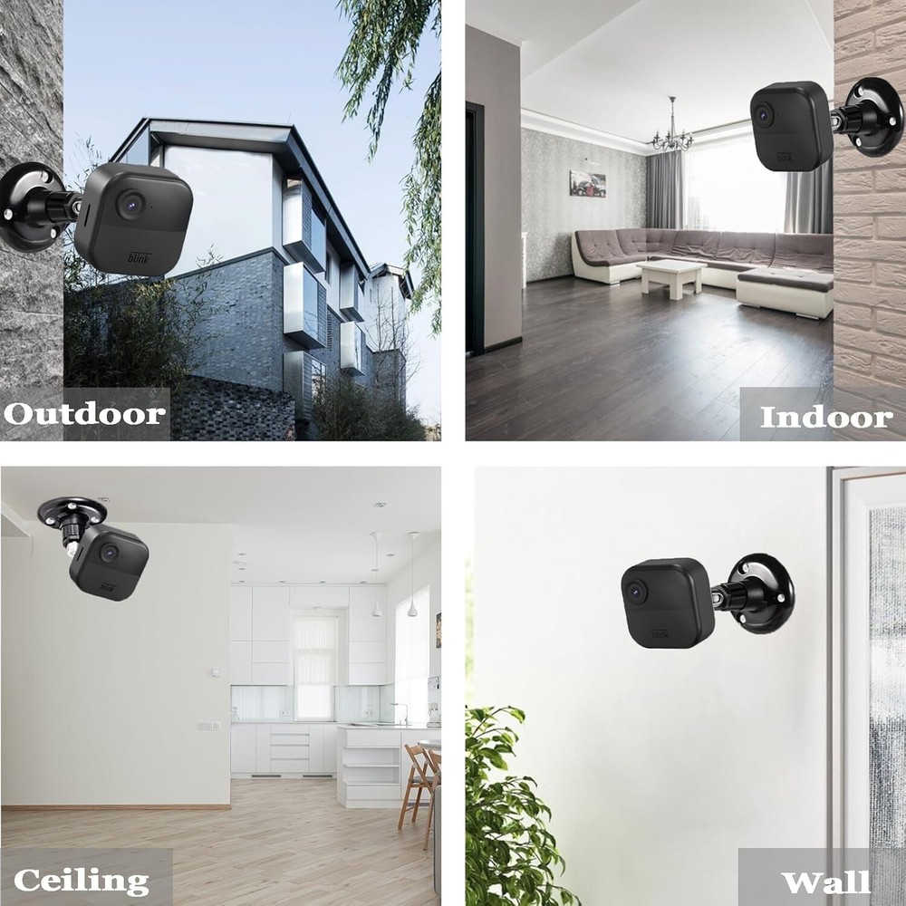 360Deg Adjustable Wall Mount Bracket For Blink 4th Gen Camera Wider View 3Pcs