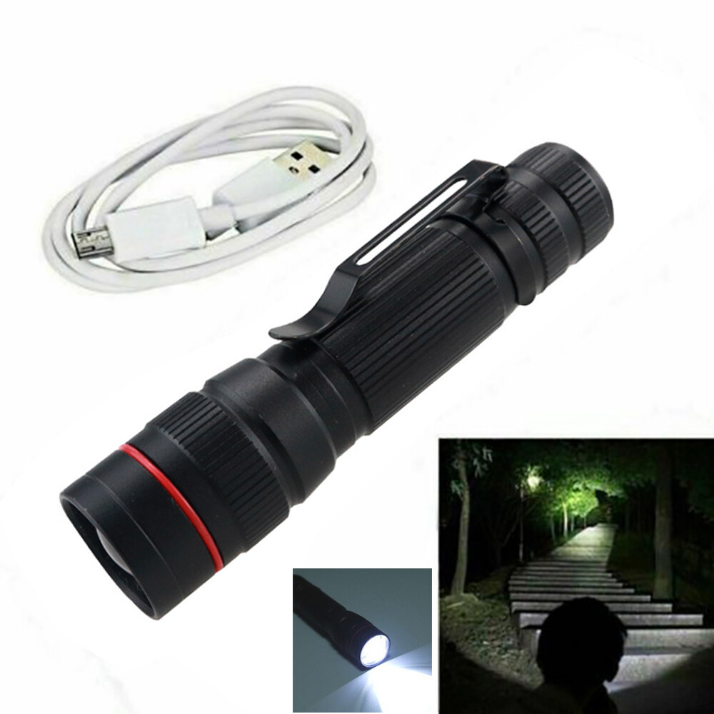 2PCS Strong Clip LED Camping Warning Flash Light Mini Emergency Flashlights