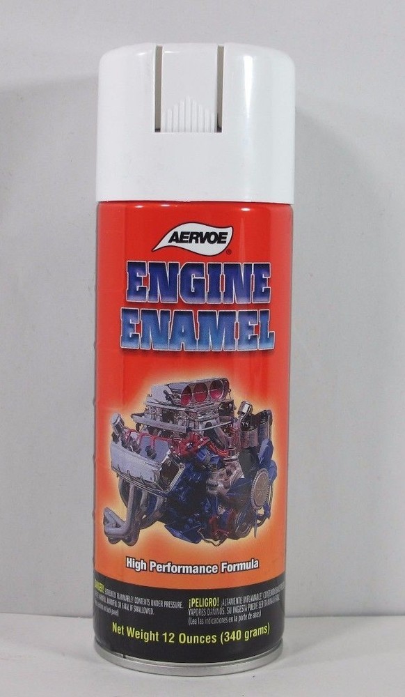 Aervoe 511 Engine Enamel Paint Universal White 12oz Can