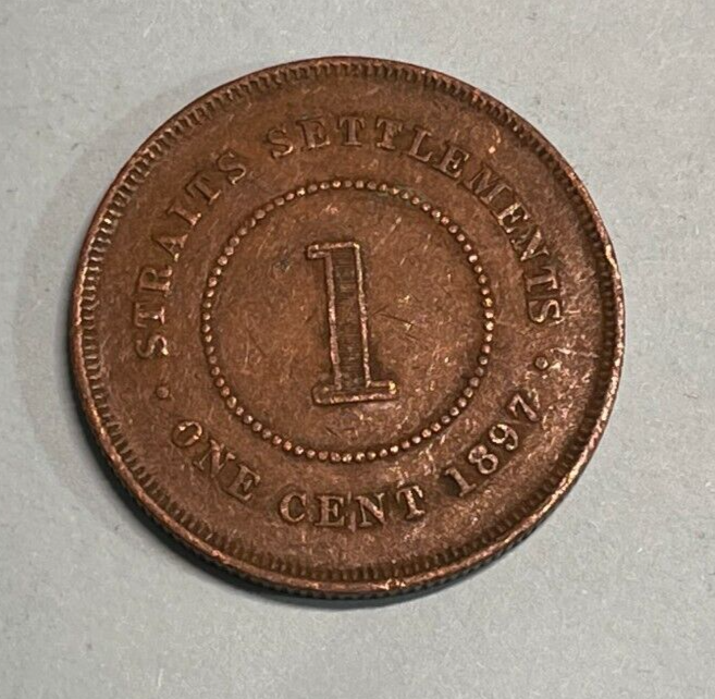 1897 Strait Settlement One Cent Coin