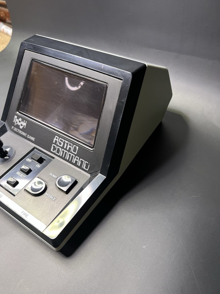 Vintage 1982 Epoch Astro Command Electronic Handheld Game Not Power Supply