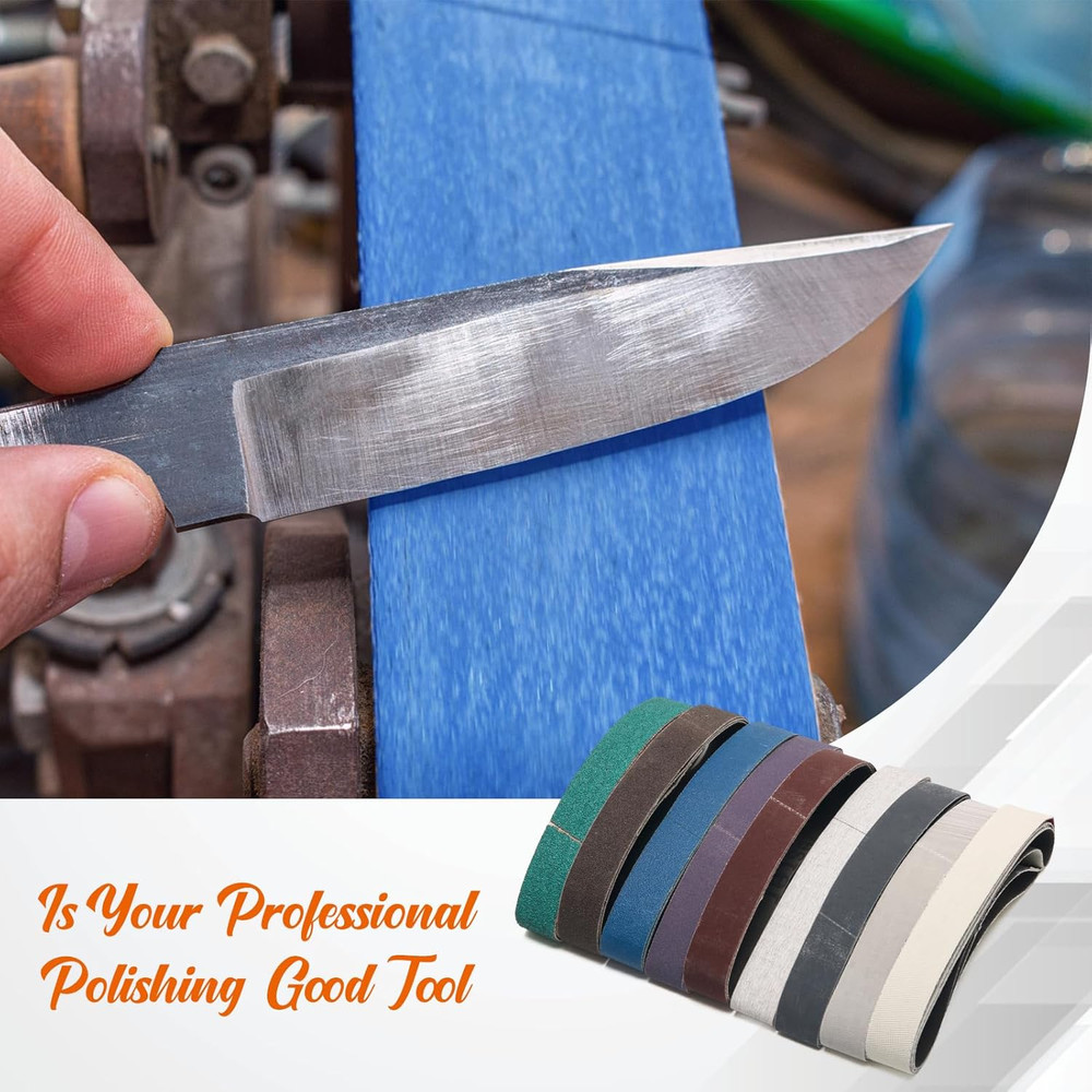 27Pcs 3/4" X 12" Replacement Knife Sharpener Sanding Belt Kit for Work Sharp ...