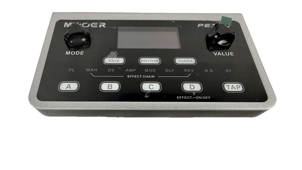 Mooer PE100 Guitar Multi Effects Processor Pedal Digital W/ Adapter Strap Cable