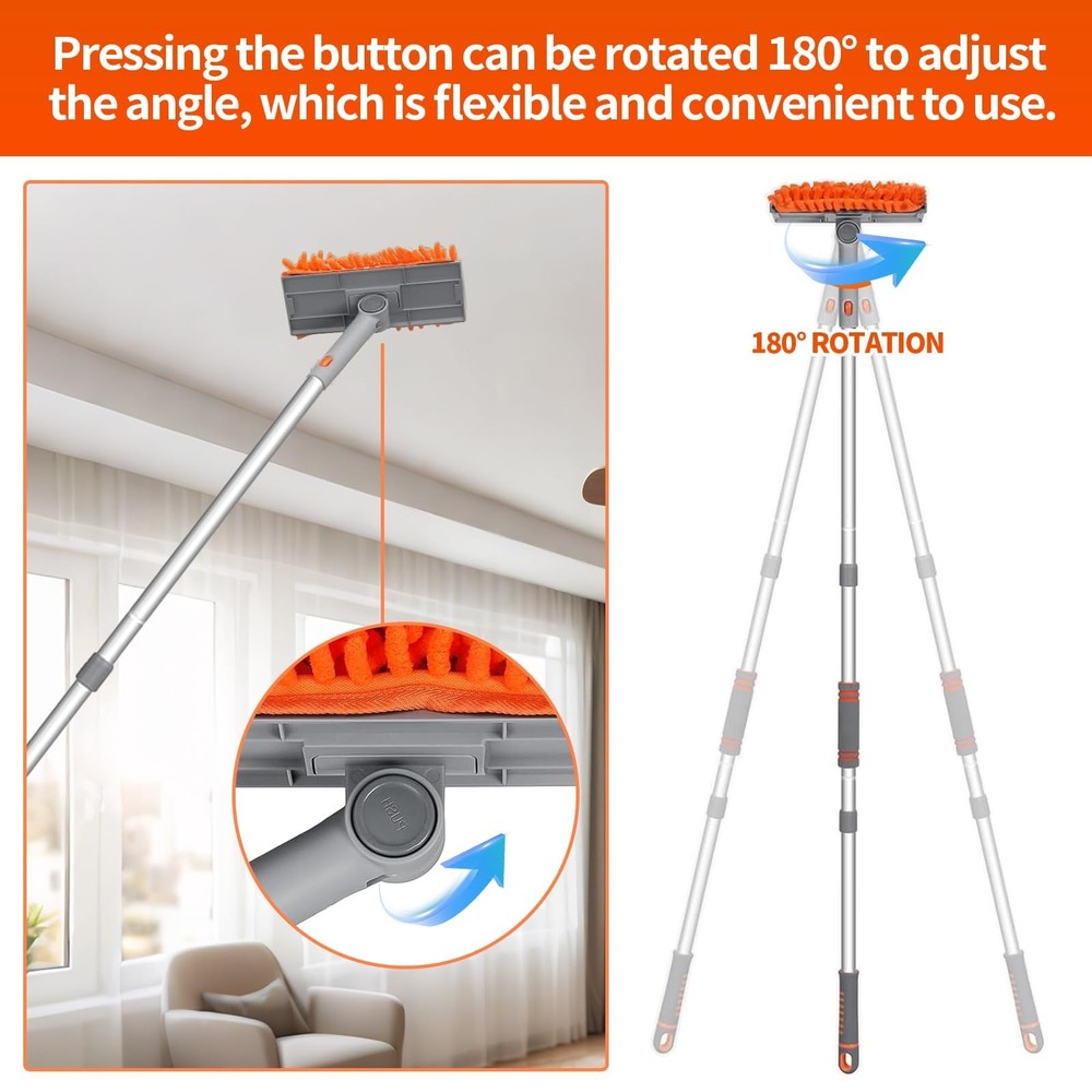 Ceiling Fan Cleaner Duster with 72‘’ Extendable Long Handle Cleaning