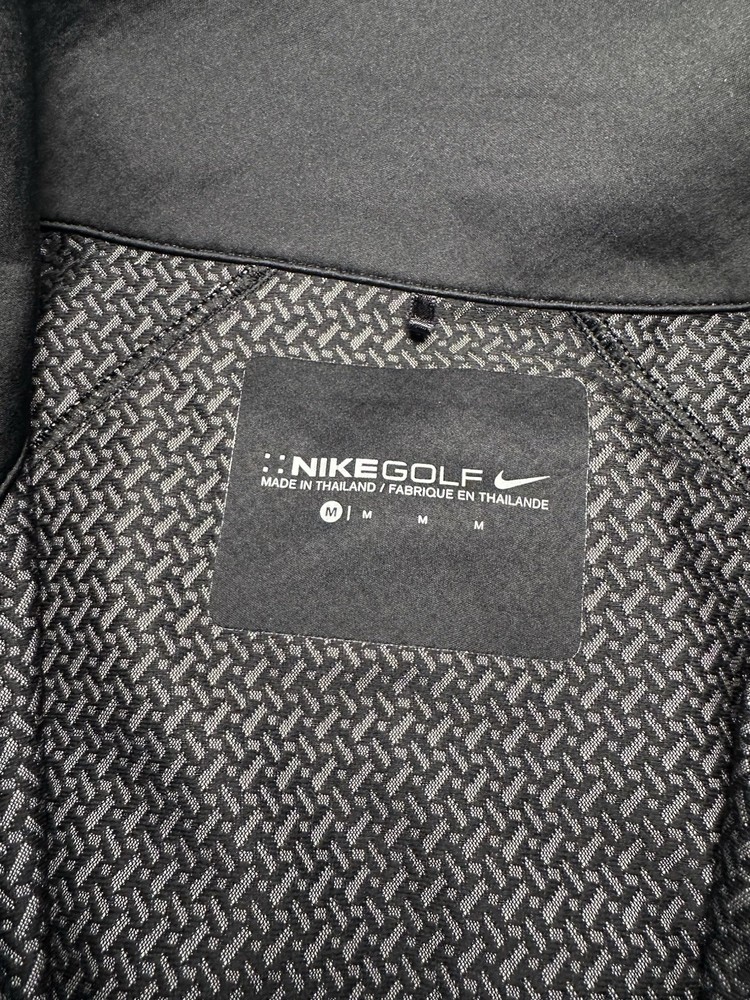 Nike Golf Black & Gray Full Zip Vest Size Medium Performance