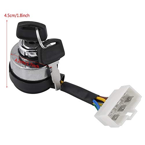 6 Wire Ignition Start Key Switch Starter Switch Ignition Switch Fit for 2 for