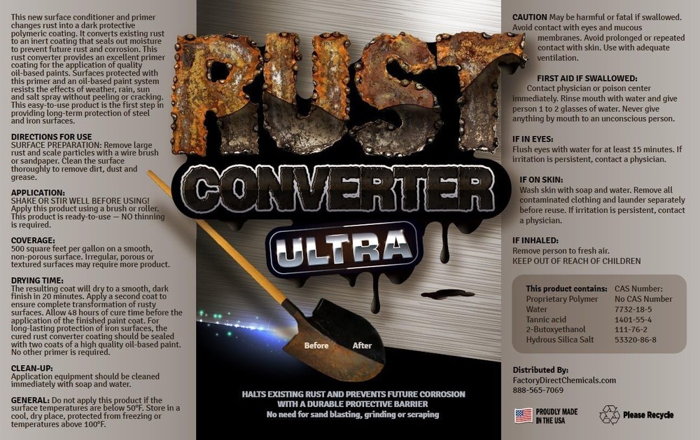 FDC Rust Converter Ultra,Highly Effective Professional Grade Rust Repair Spray
