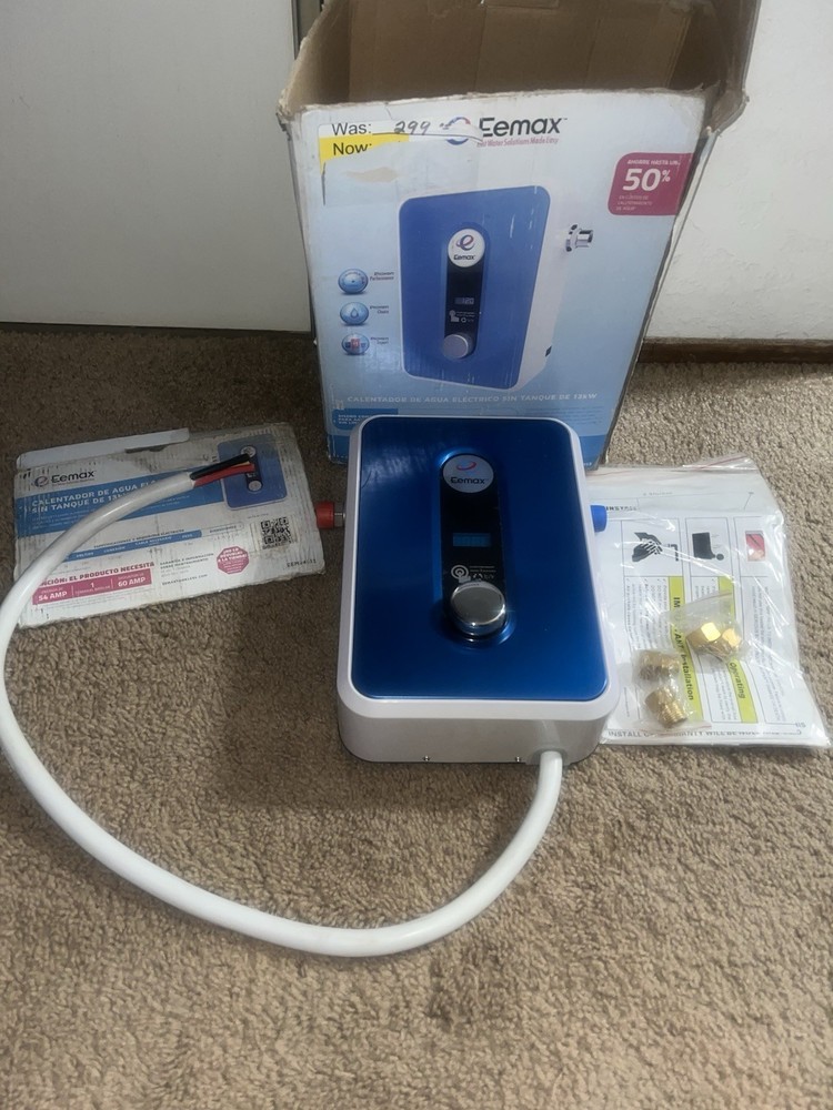 Eemax EEM24013 Electric Tankless Water Heater - Blue -