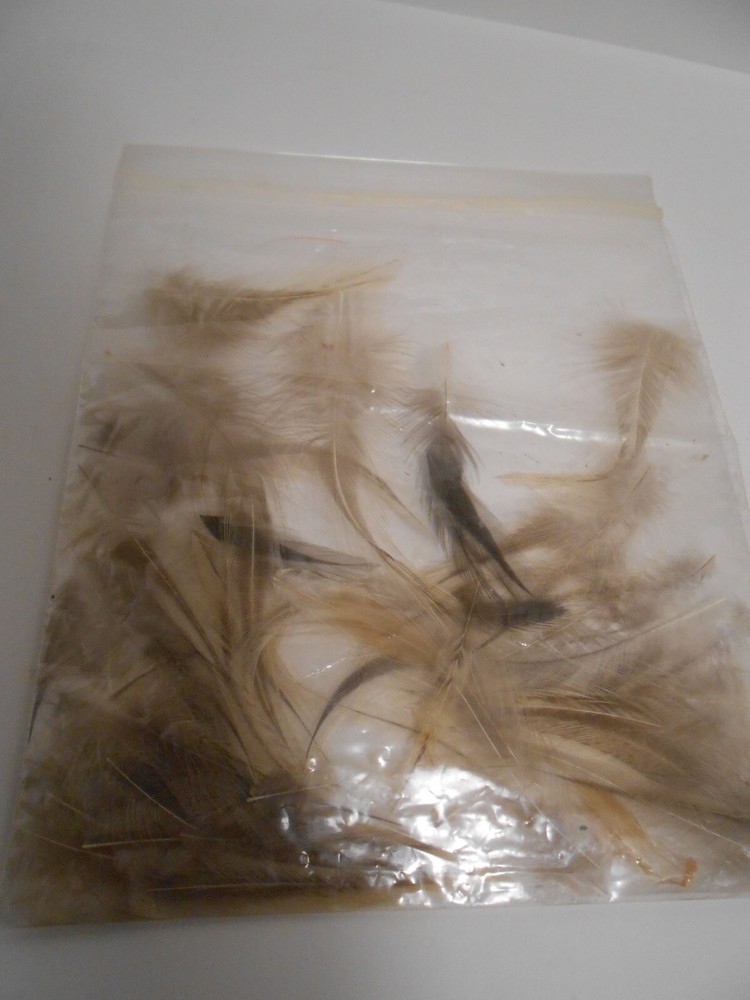 Fly Tying Feathers Yellow Black Green Brown