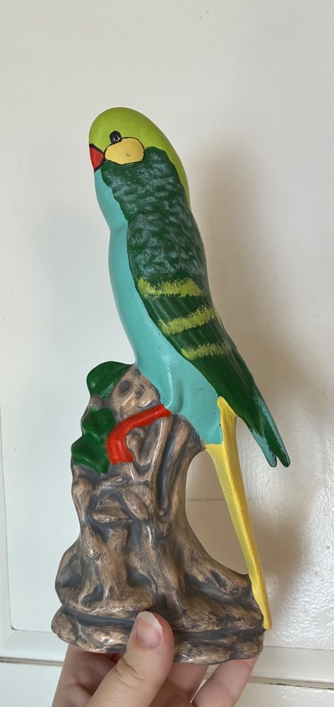 parrot decoration; multicolor
