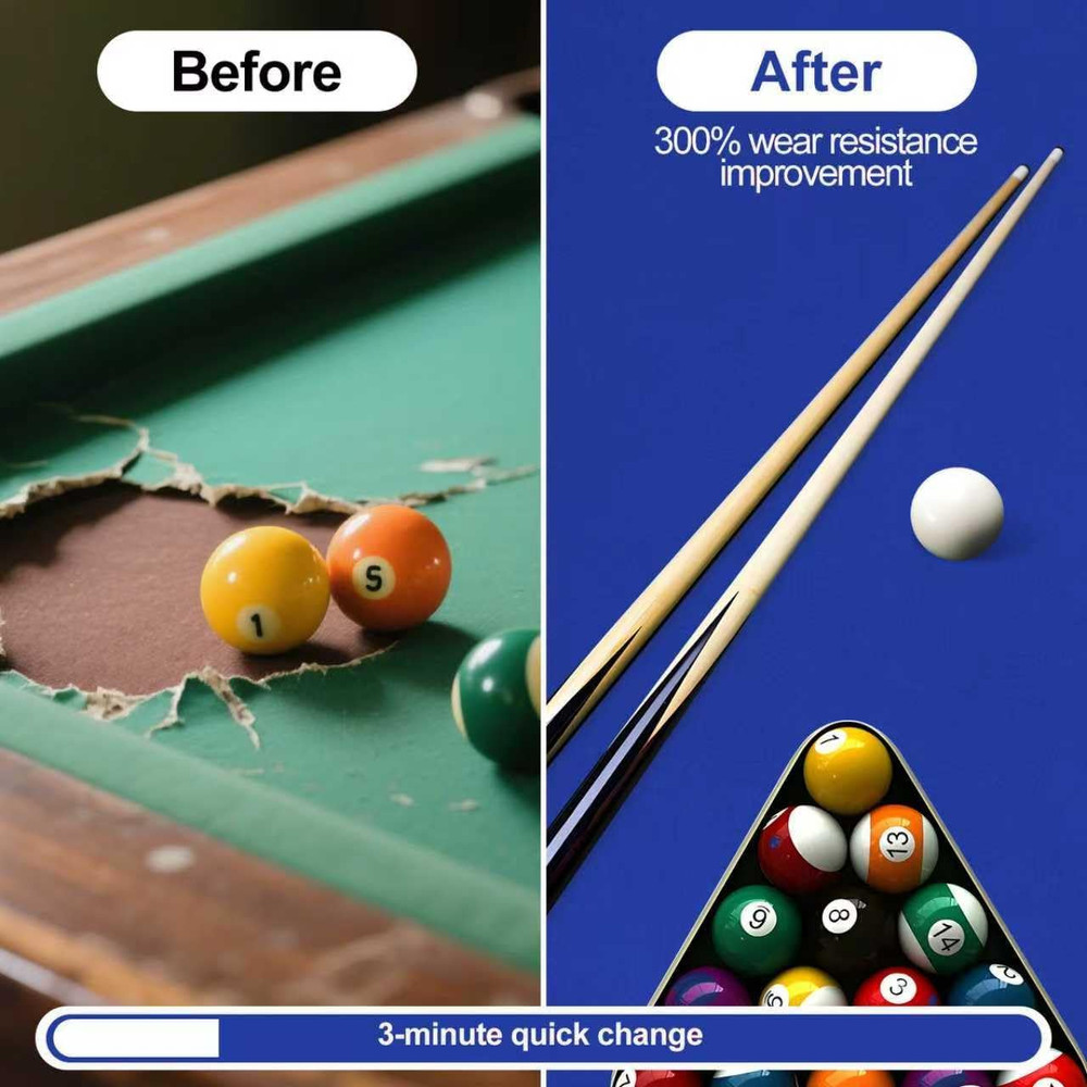 Pre-Cut Pool Table Felt Replacement Kit - 8Ft Billiard Cloth W/Gloves, Strips &
