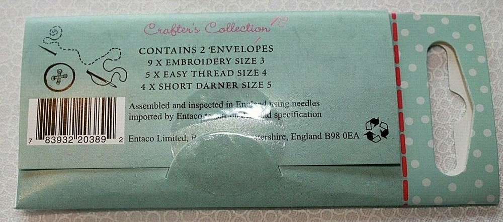 John James General Needles for Easy Threading Crafter's Collection