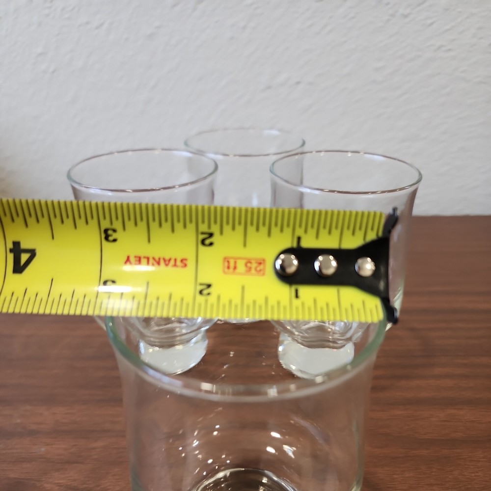 Aurora by Tuscany Crystal Solid Base drinkware Stackable 12 oz Glasses MCM