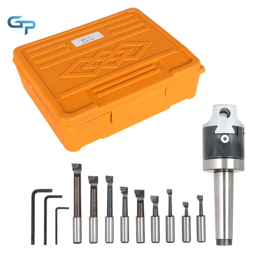 Boring Tool Set Two In Head 3MT Shank & 1/2" Boring Bar Set