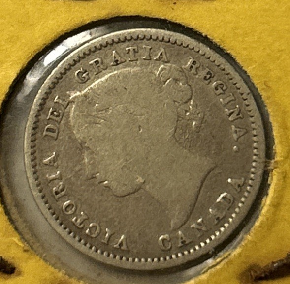 1870 Canada 10 Cents Silver!