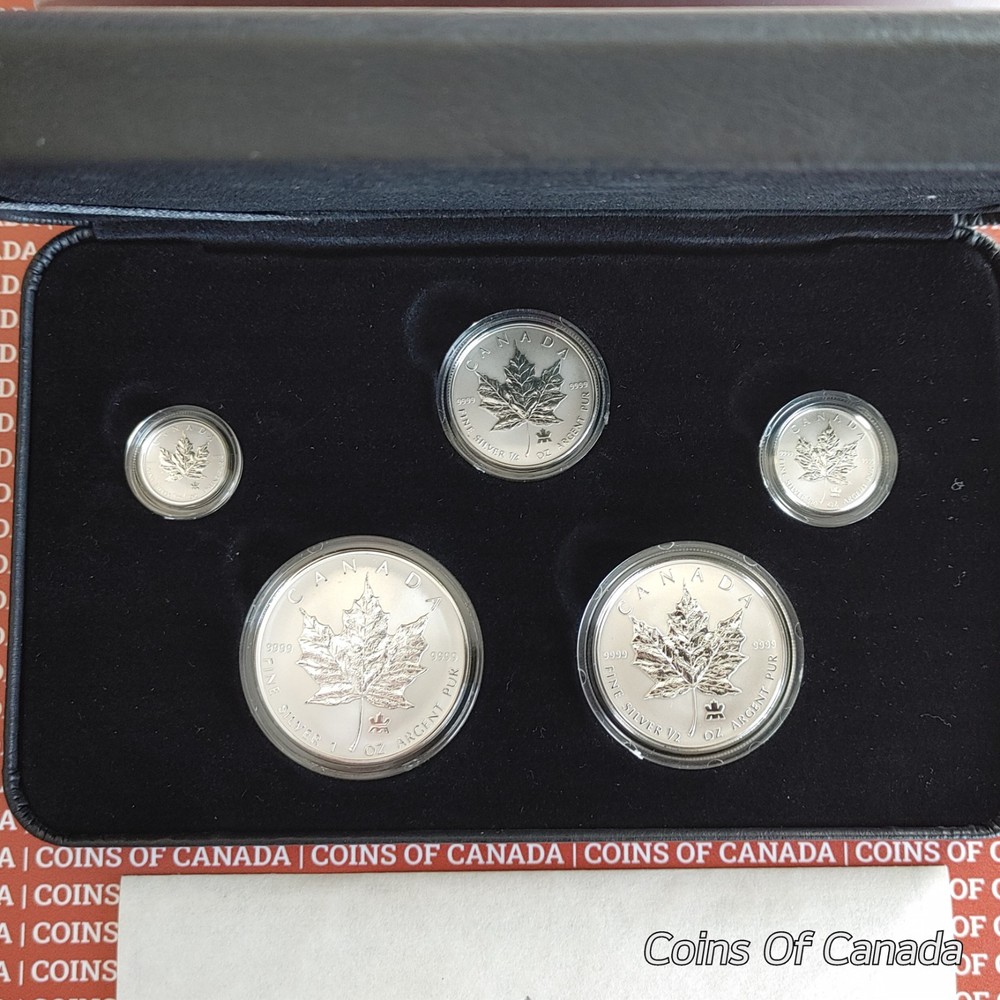 2004 Canada Silver Maple Leaf Privy Mark 5 Coin Set #coinsofcanada