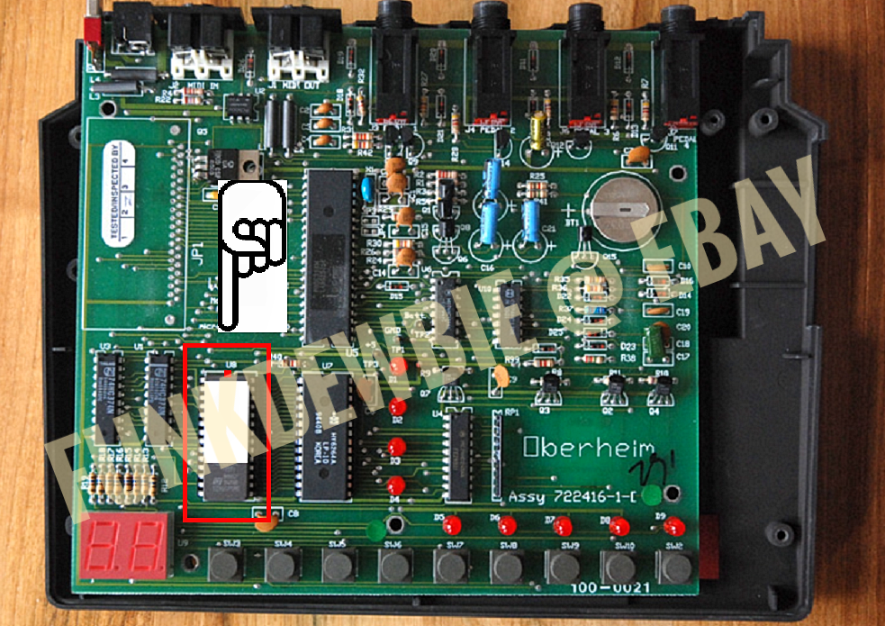 Oberheim Cyclone OS version 1.2 EPROM Firmware Upgrade KIT / ROM Update Chip
