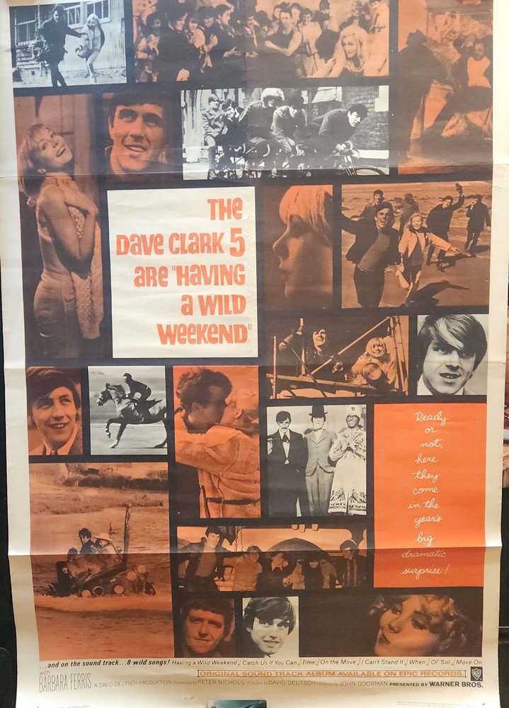 Dave Clark 5 - Original Poster From Having a Wild Weekend