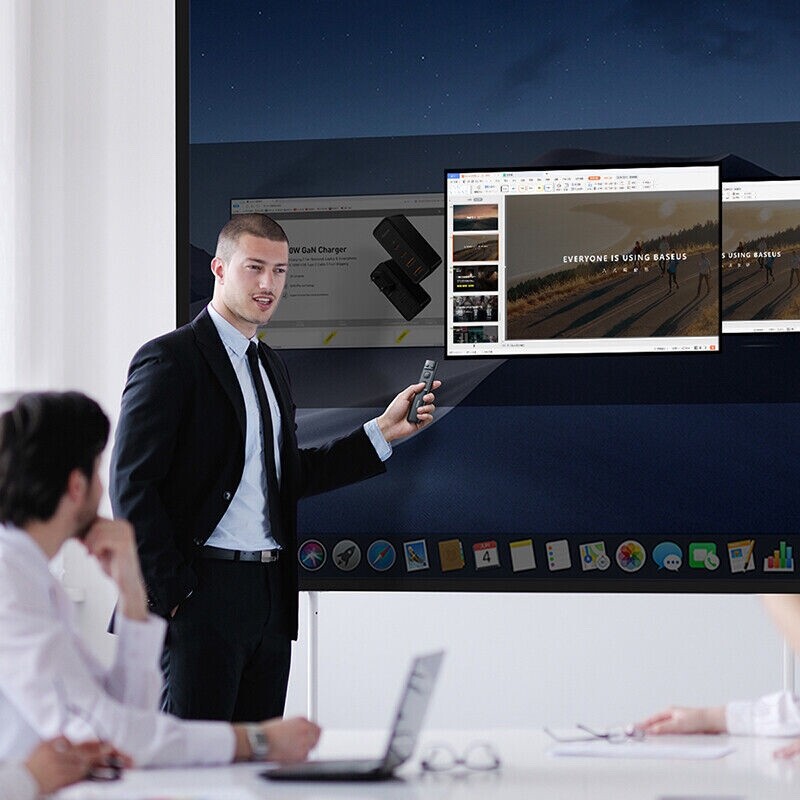 Baseus Wireless USB Powerpoint Presentation PPT Flip Pen Laser Pointer Clicker