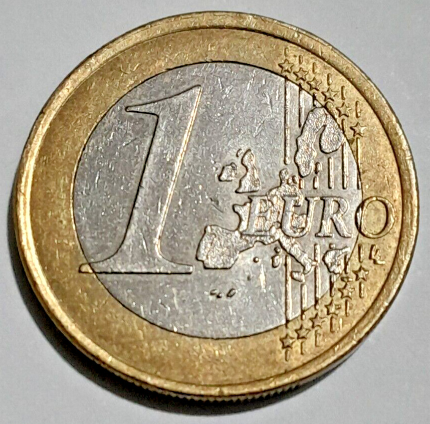 France 1 euro coin from the year 2000