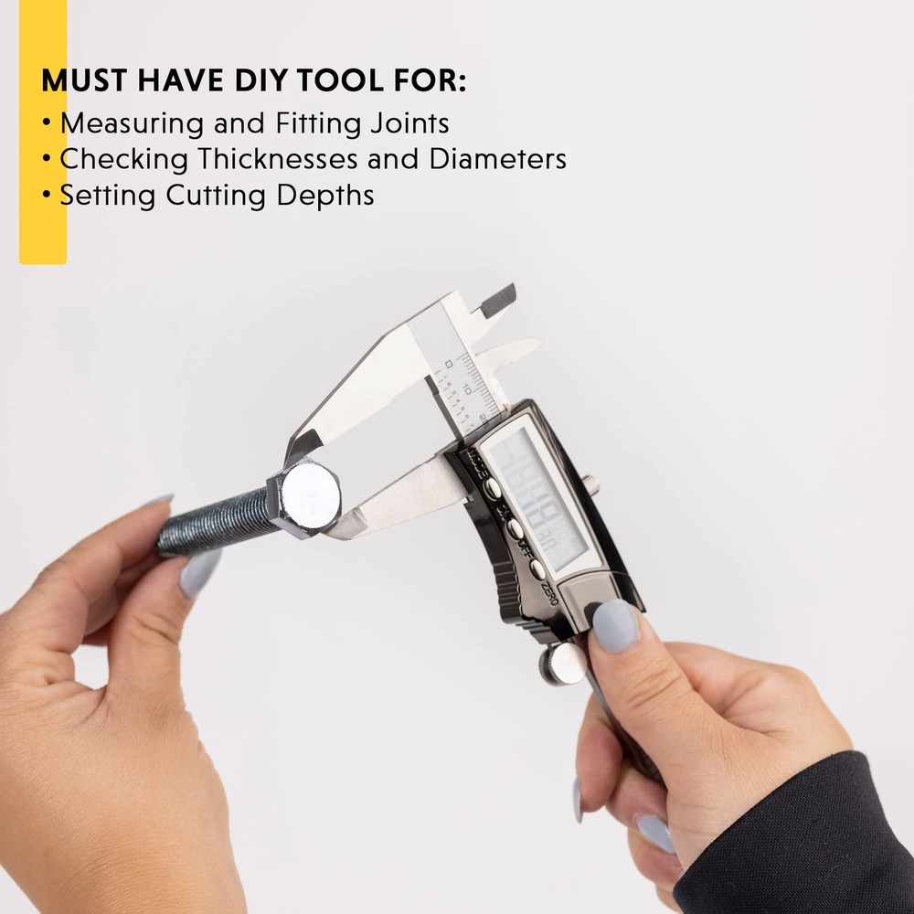 General Tools Digital Caliper 1478 - 8 Caliper Measuring Tool - Stainless Steel