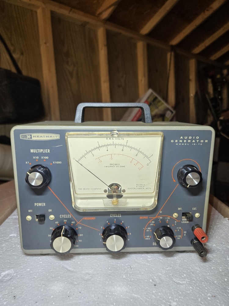 VTG Heathkit Audio Generator Model IG-72