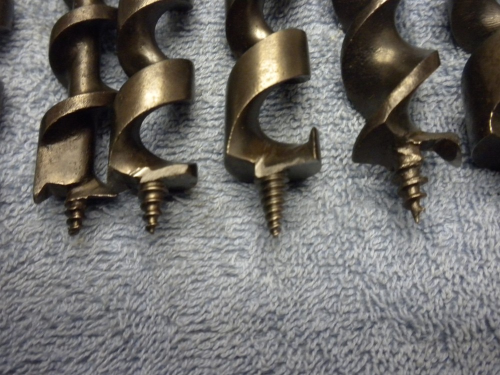 Vintage 9pc Sharp twist Auger bit set Work Ready