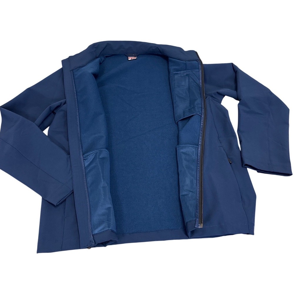Softshell Navy Blue Jacket Mens M Dadcore Minimalist Everyday Quiet Utility