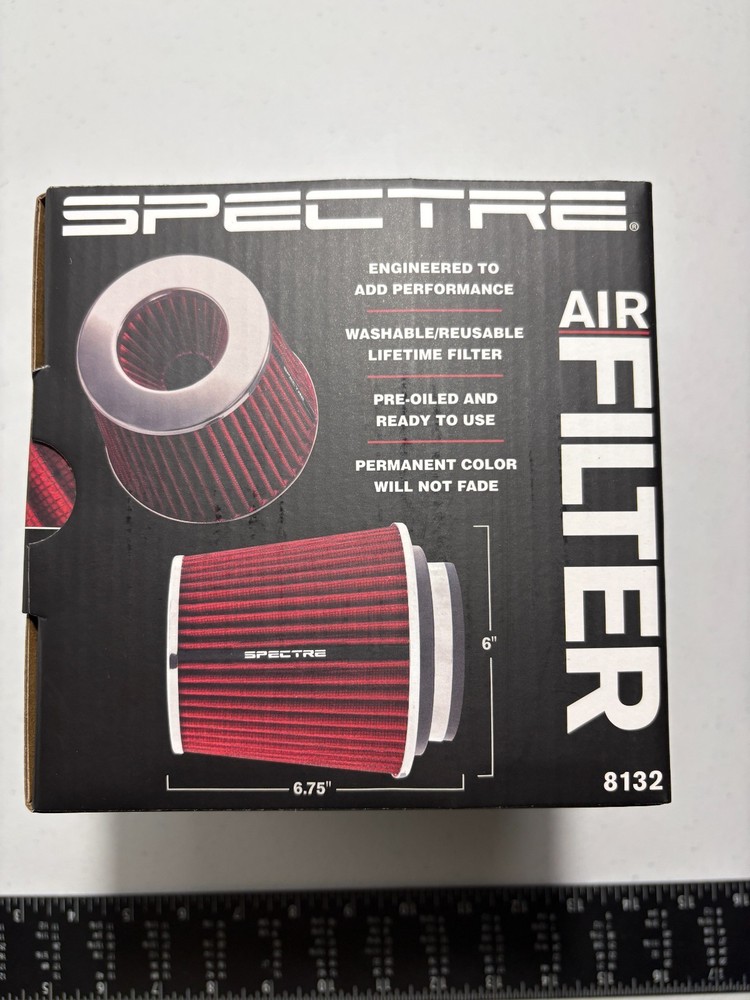 Spectre Performance High Flow Air Filter 8132 Red - New