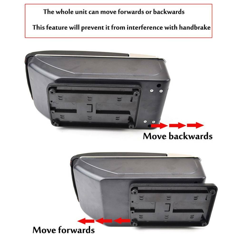 For 2002-2008 Honda Fit/Jazz Leather Central Console Armrest Storage Compartment