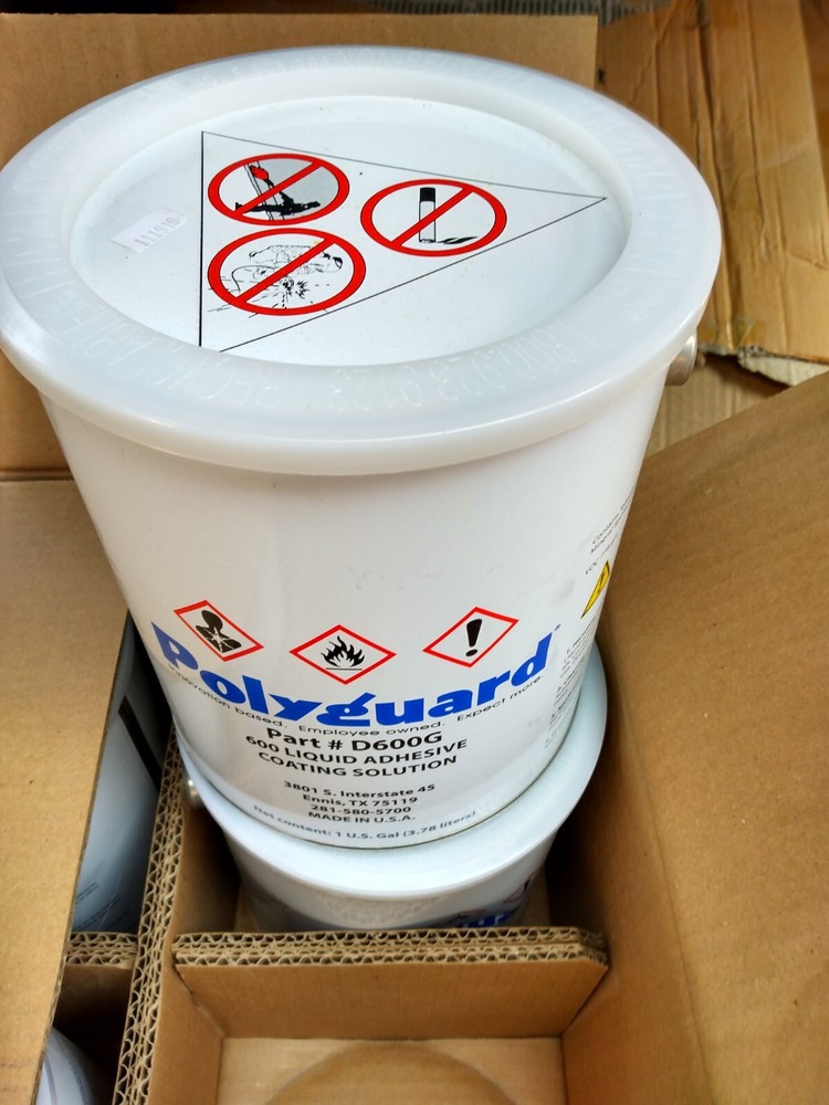 BOX OF 4 POLYGUARD 600 LIQUID ADHESIVE COATING SOLUTION PART# D600G