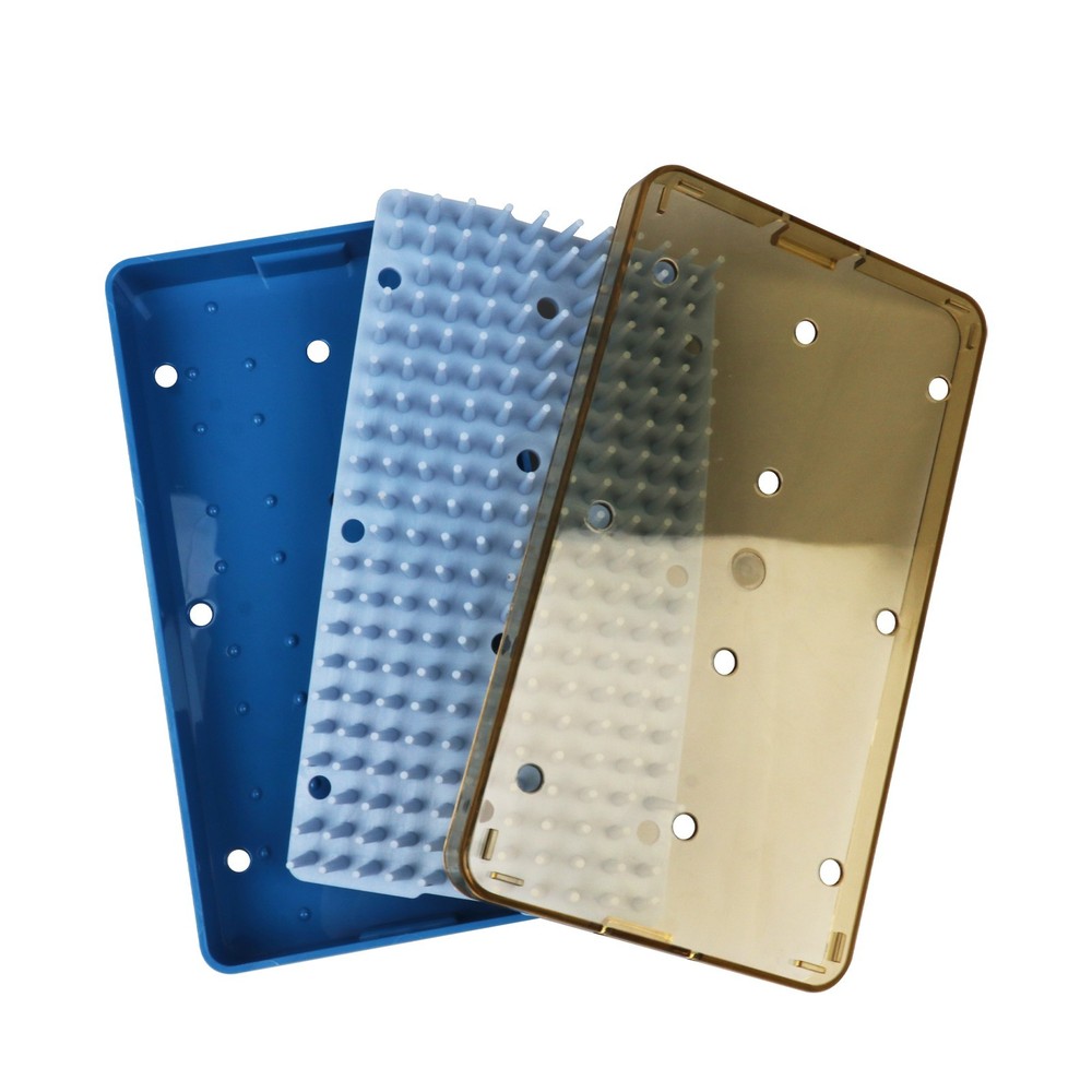 Silicone Sterilization Tray Case Disinfection Box Medium Size for Instruments US