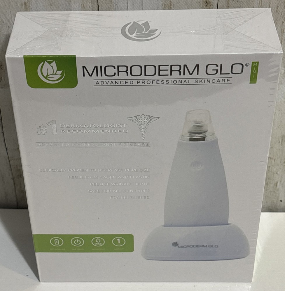 Microderm GLO Mini Microdermabrasion NEW Peptide Serum Diamond Tip 30 Filters