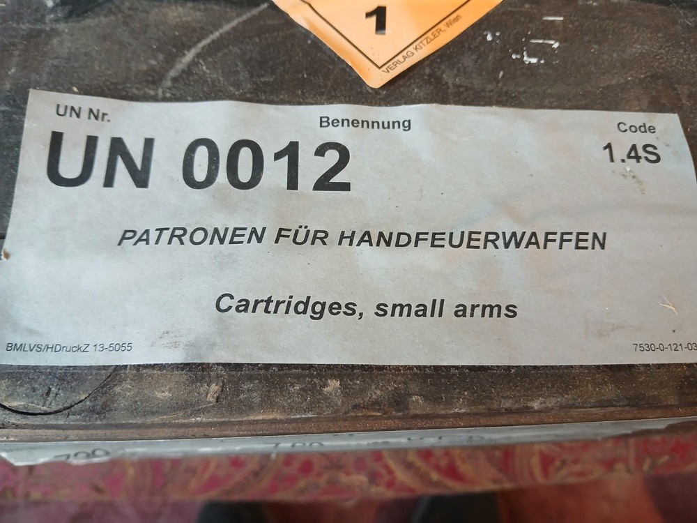 Vintage Austrian Wooden Ammo Crate-READ DESCRIPTION