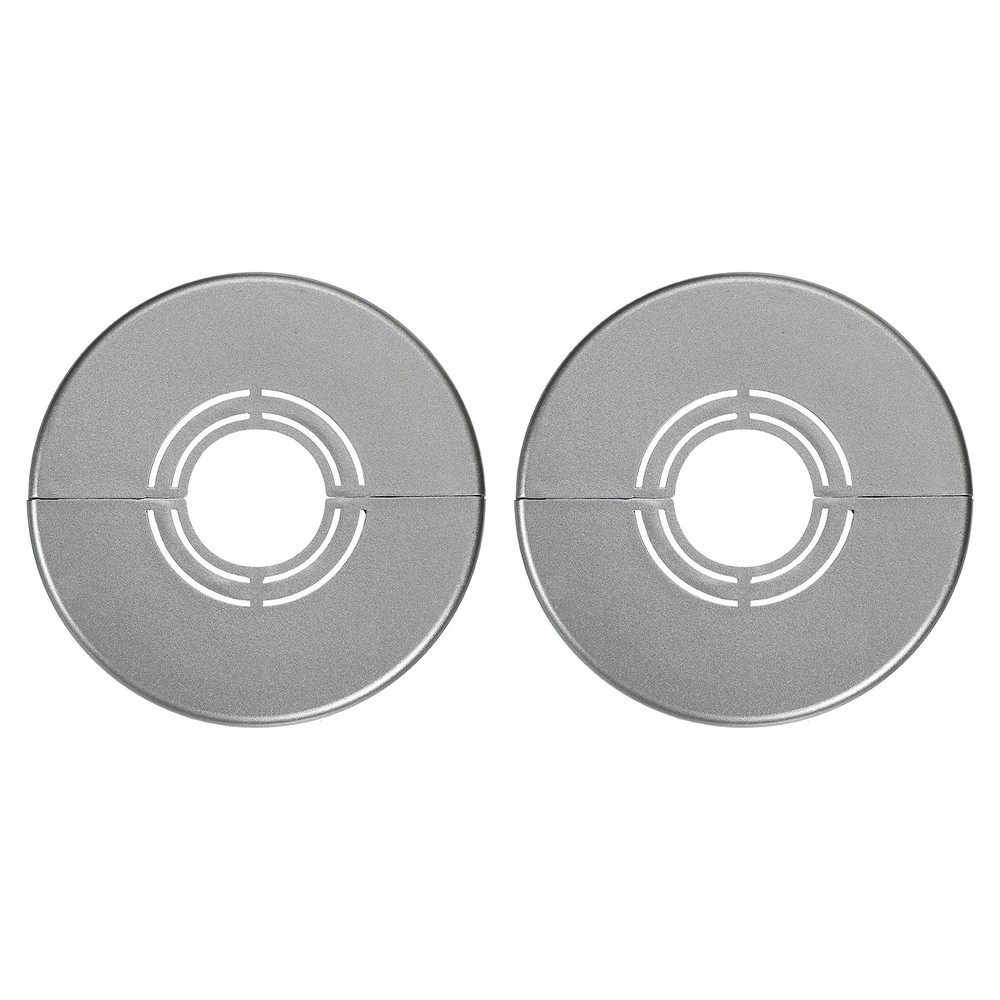 2pcs Wall Split Flange 0.98" Plastic Round Split Flange Pipe Cover, Gray