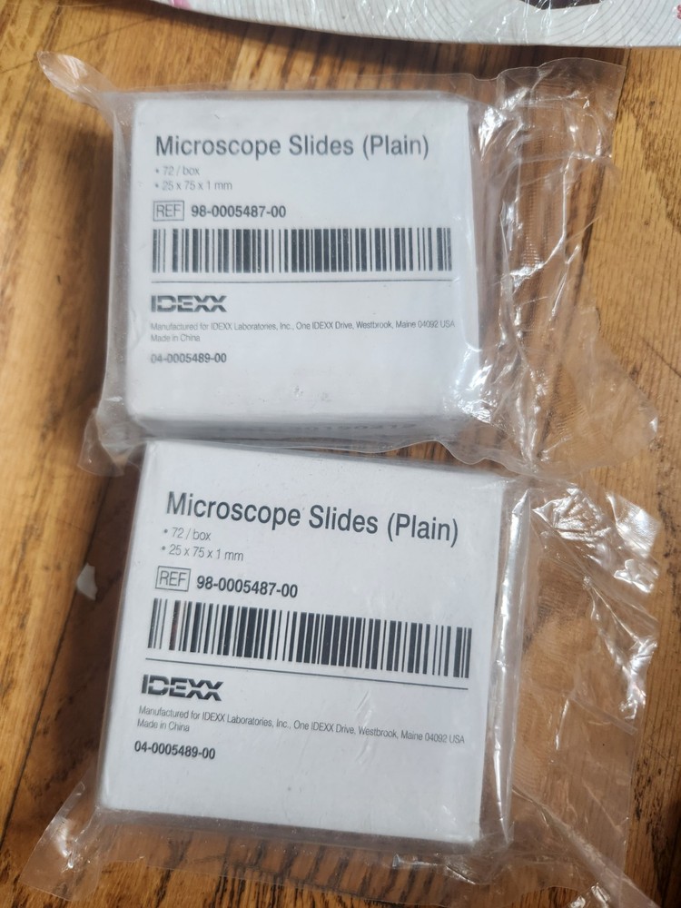 2 PACKS Microscope Slides, Plain, 25 x 75 x 1 mm ( 72 / BOX )