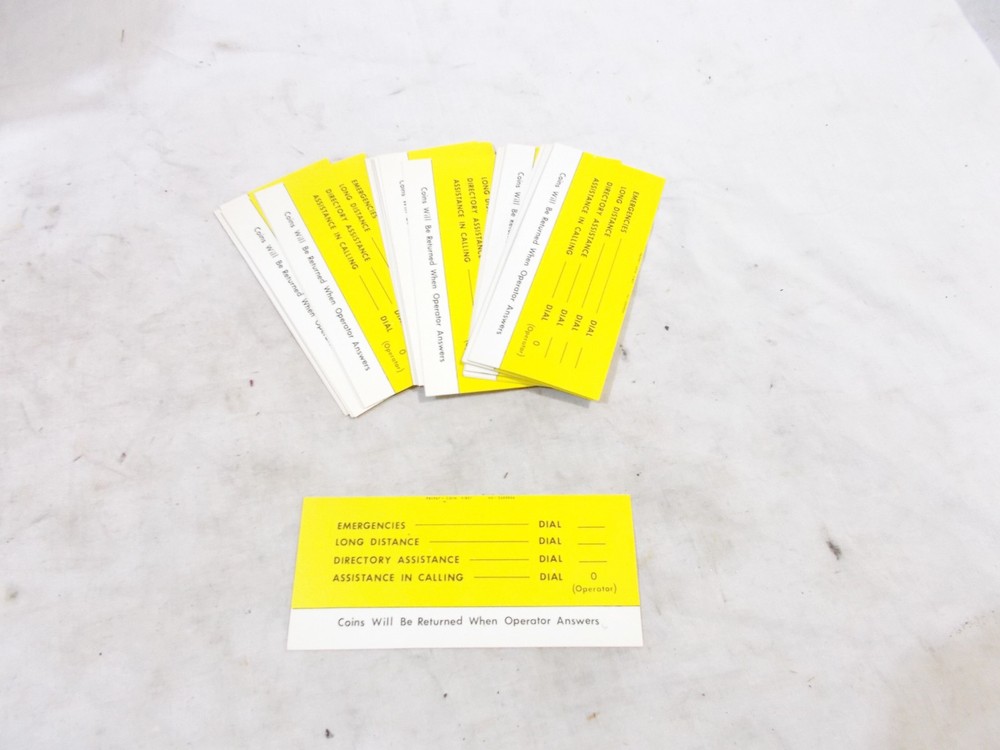 25 Single Slot Direction Cards - Prepay - Coin First