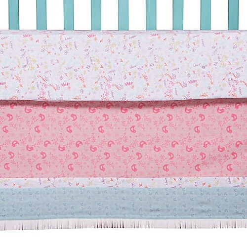 Trend Lab Wild Forever 4-Pc Crib Bedding Set Includes Mobile *New*