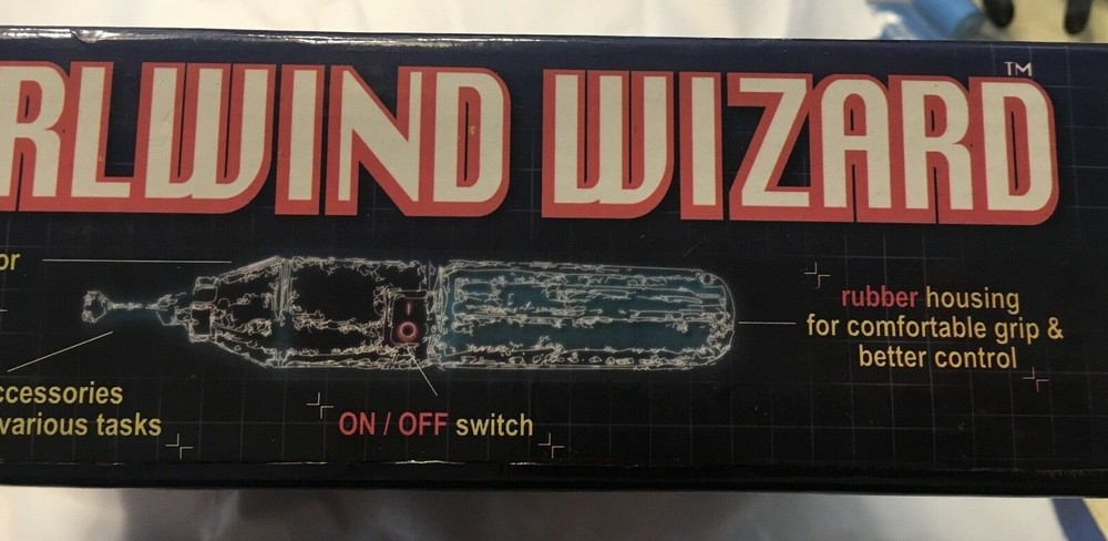 High Speed Rotary Tool with 60 Accessories - Whirlwind Wizard - NEW