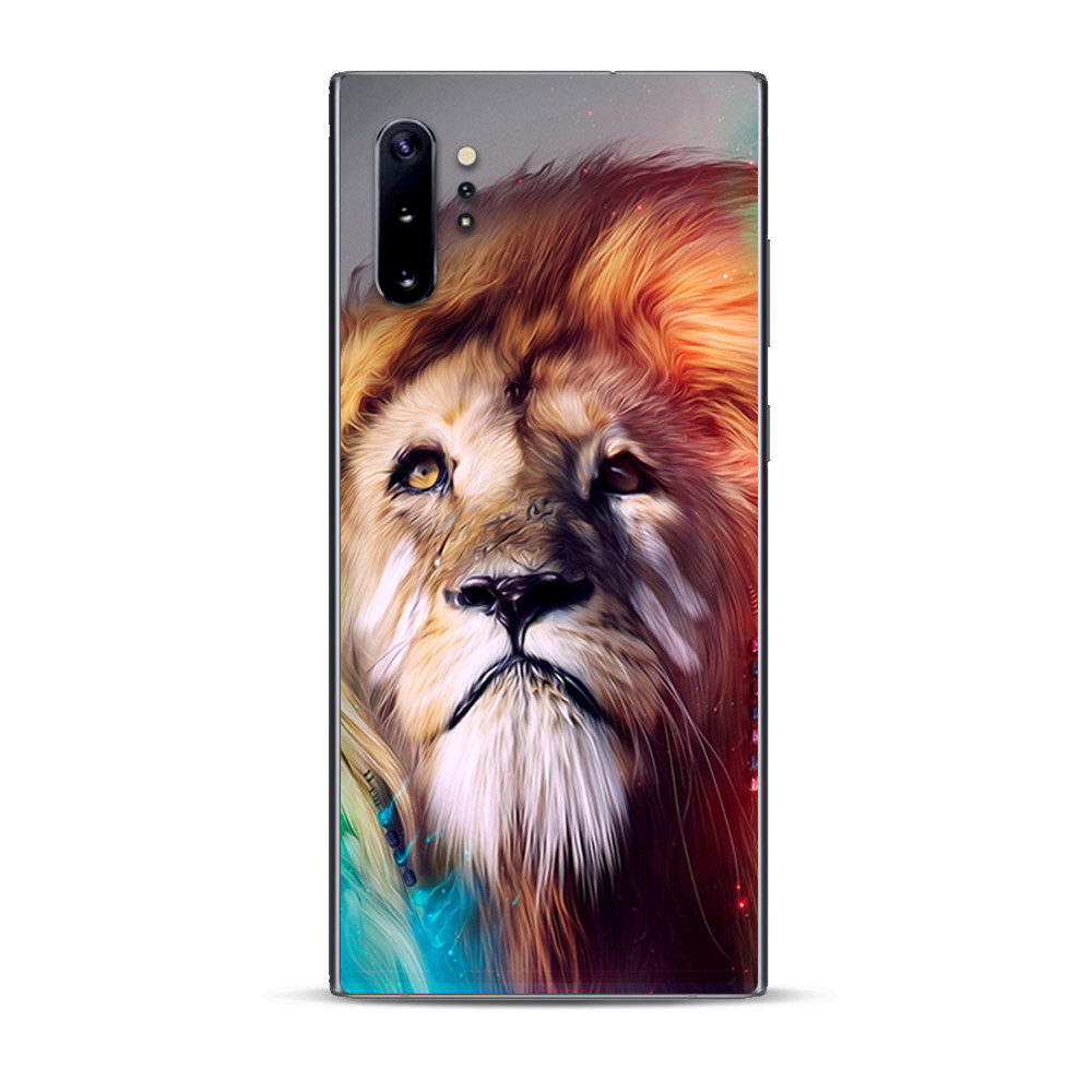Skins Decal Wrap for Samsung Note 10 Plus Lion face