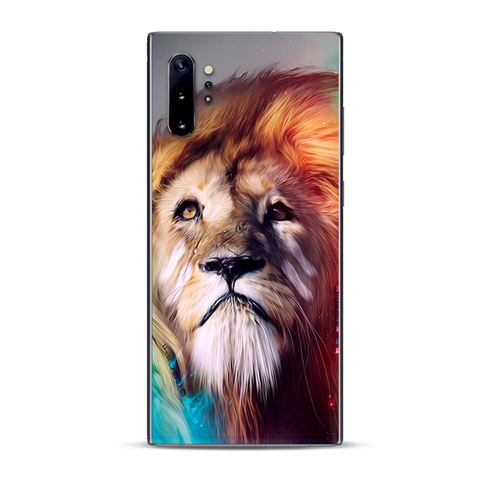 Skins Decal Wrap for Samsung Note 10 Plus Lion face