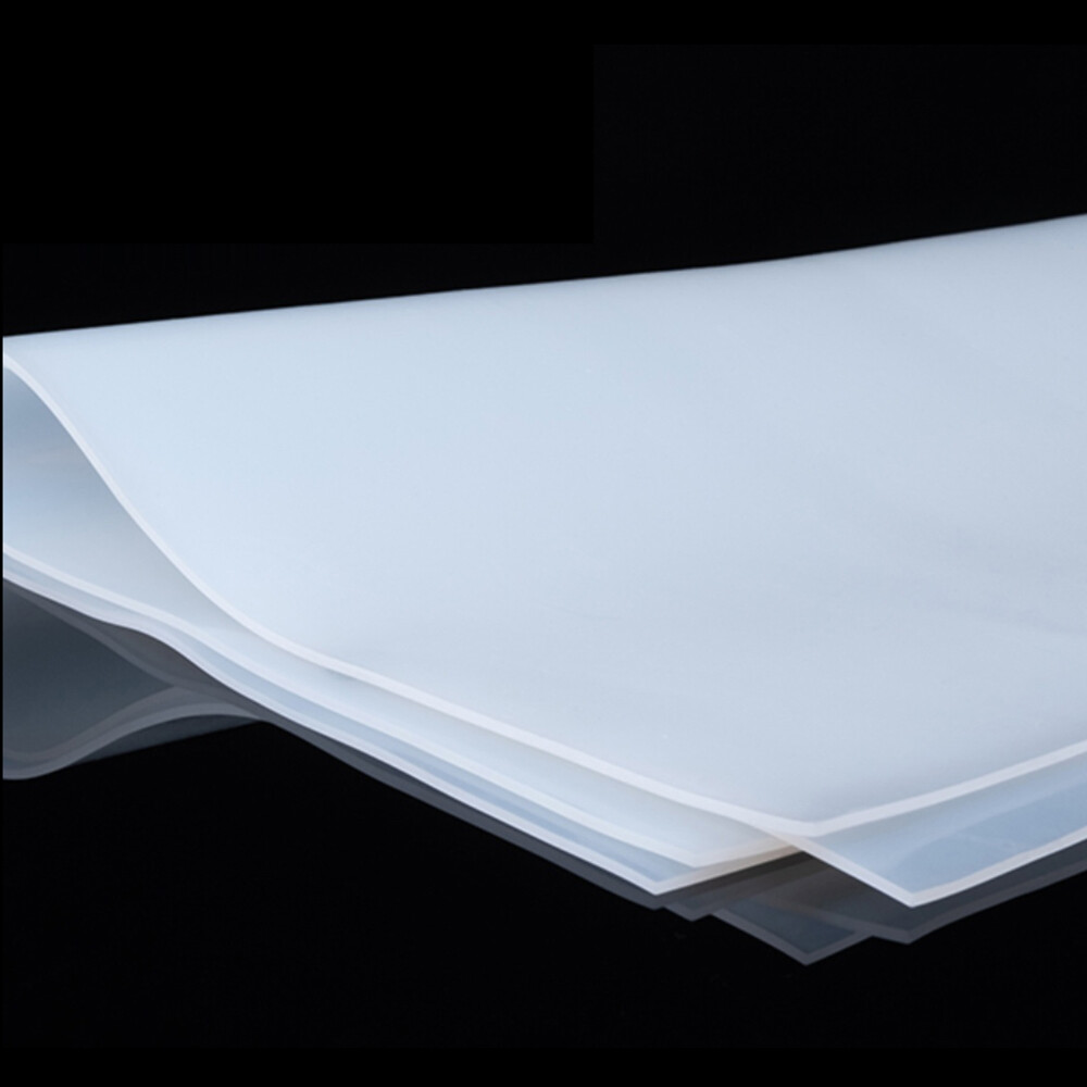 Solid Silicone Rubber Sheet Clear White 0.5mm 1mm 2mm-20mm Thick Various Sizes
