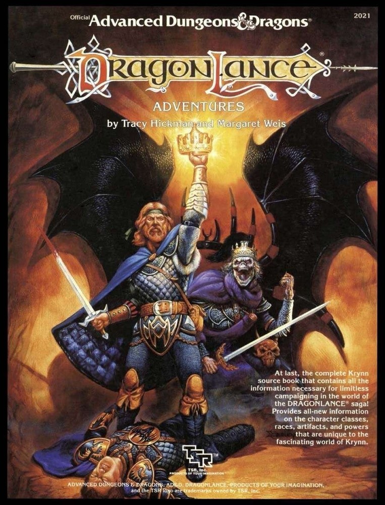 1e HARDCOVER Dragonlance Adventures Advanced Dungeons Dragons AD&D 1st Edition