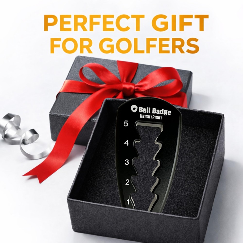 "Adjustable Golf Tee Height Tool Precision Setter for Consistent Swings"