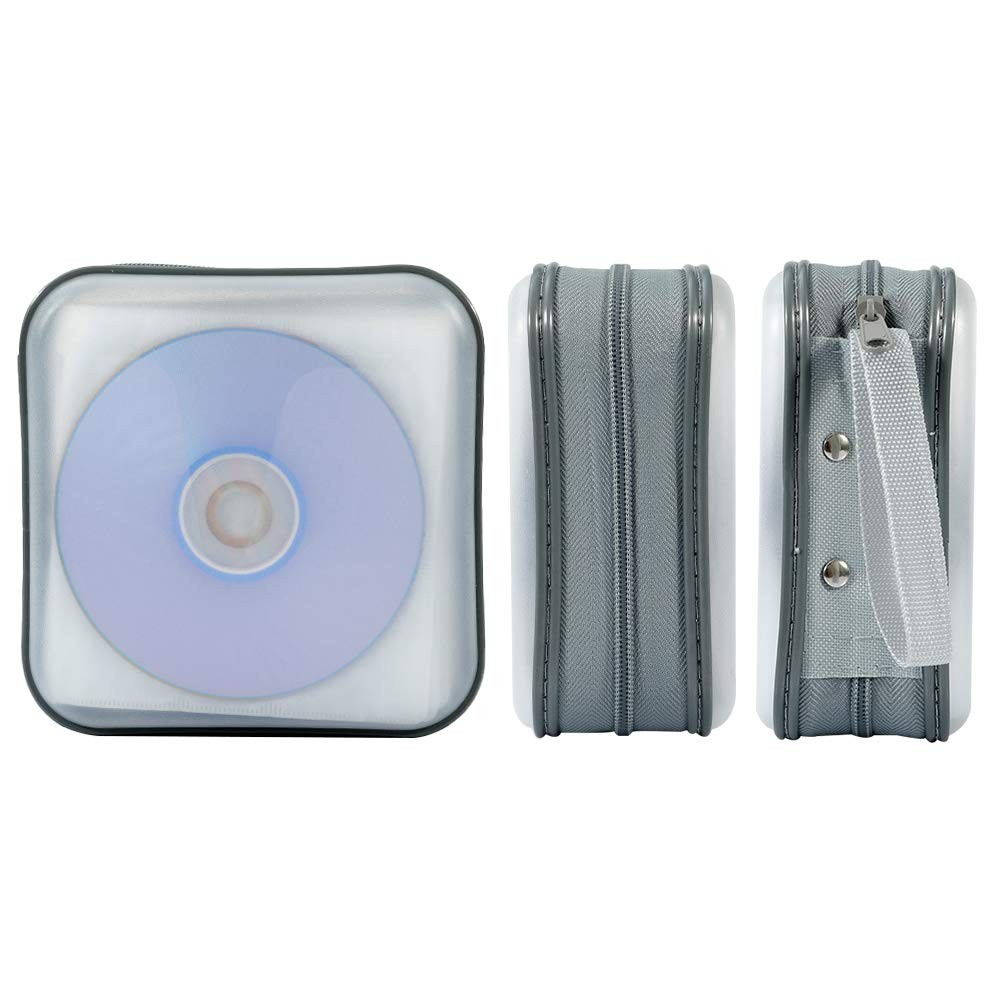 CD Case CD/DVD Case Wallet 40 Capacity Protective CD VCD Case Storage Organiz