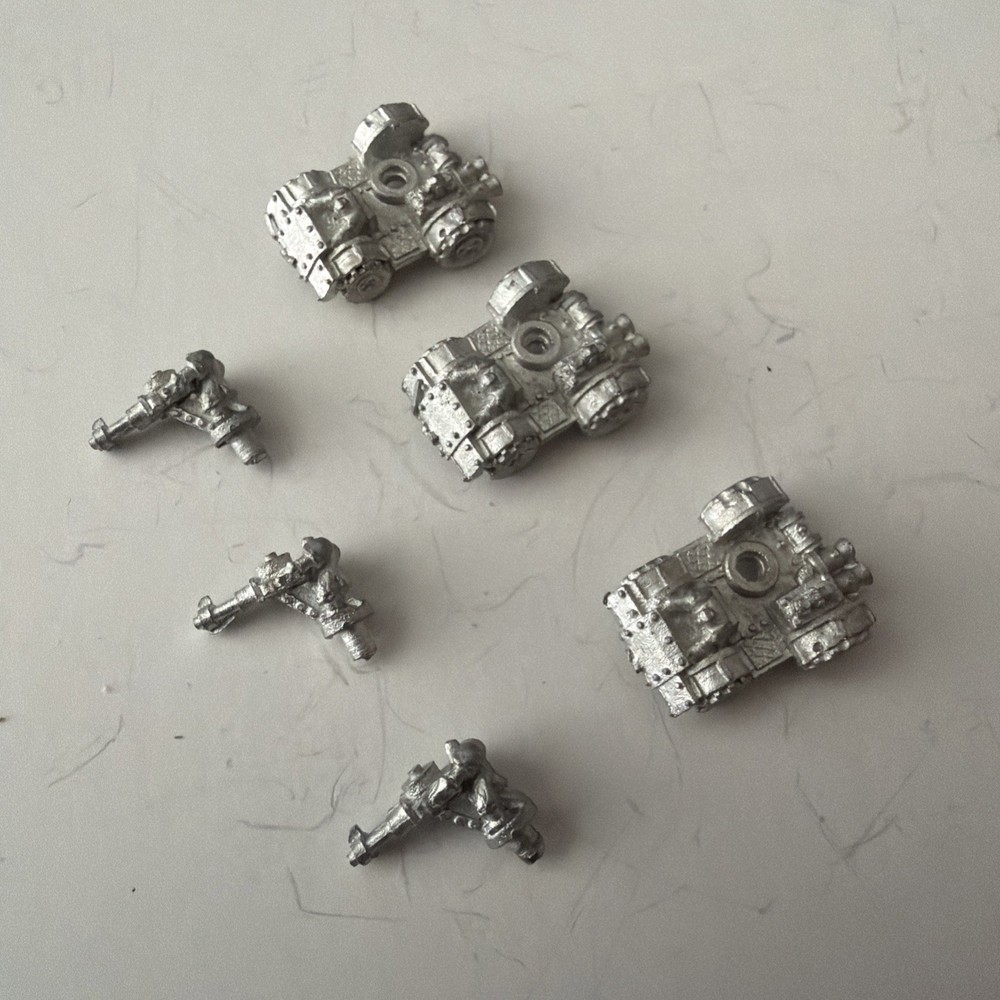 Warhammer EPIC 40K - 3 Metal Ork Warbuggies with Mega Blastas