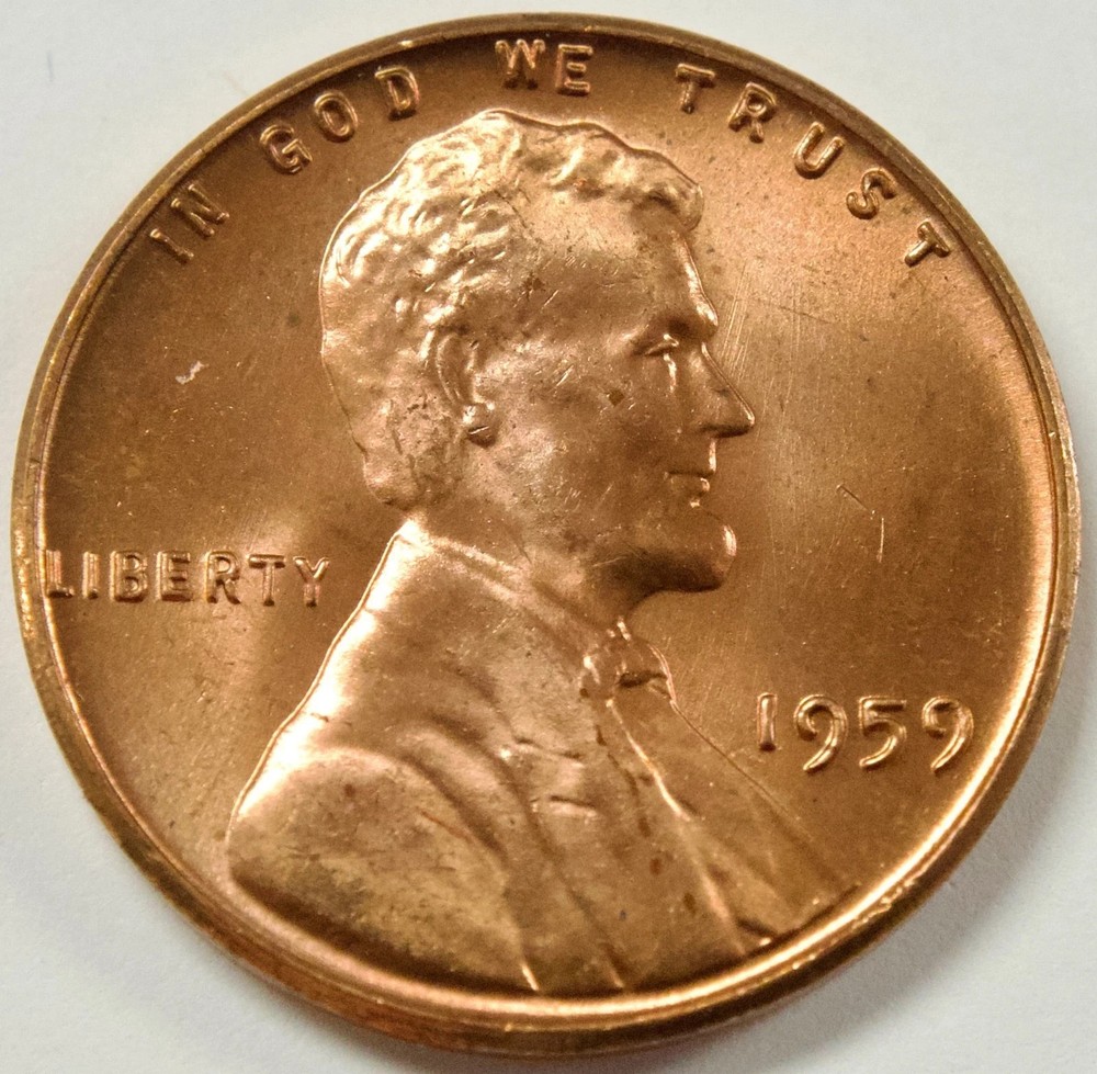 1959 uncirculated roll of 50 coins